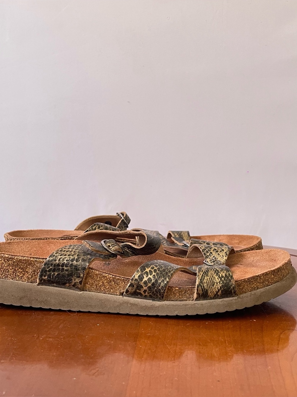 Mephisto Hannel snakeskin print women's sandals | US 9.5